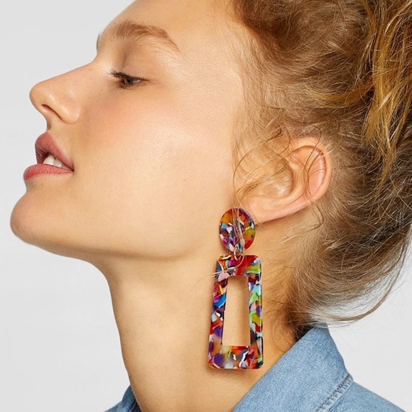 Urban Outfitters Jewelry - 3/$30 ❤️ Geometric Acetate Resin Earrings